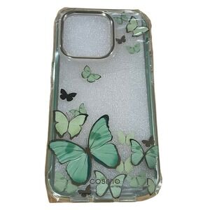 Mint Green Butterfly Design iBlason Cosmo Phone‎ Case for iPhone 2022 Pro 6.1
